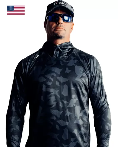 Billfish Performance Hooded Long Sleeve Upf45+